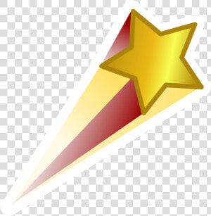 Red Gold Shooting Star   Shooting Star No Background  HD Png Download