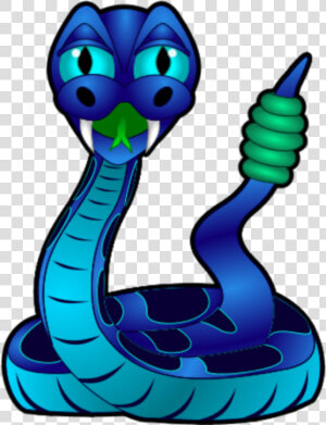 Blue Snake Clipart   Rattlesnake Clipart  HD Png Download