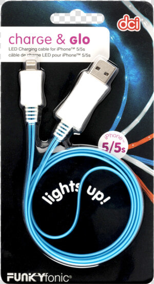 Glow Iphone Charging Cable  HD Png Download