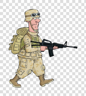 Soldier Cartoon Drawing American Soldiers Transparent   Soldier Cartoon Transparent Background  HD Png Download