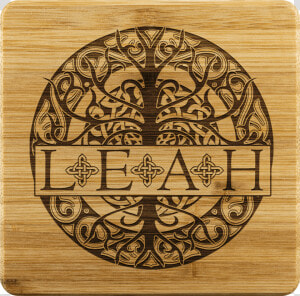 Celtic Leah Tree Bamboo Coasters Class  HD Png Download