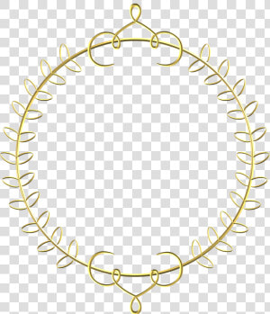  adorn  adornment  adorno  quadro  moldura  borda  vetor   Golden Round Border Transparent Background  HD Png Download