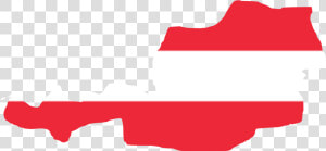 Austria Flag Map  HD Png Download