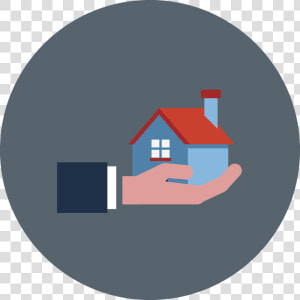 Icon Of A Home In The Palm Of A Hand   Buying A Home Icon Png Transparent  Png Download