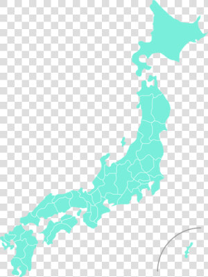 Blue Map Of Japan   Japan Map Clipart  HD Png Download