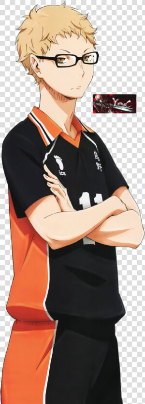 Haikyuu Clipart Tsukki   Haikyuu Tsukishima Png  Transparent Png