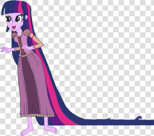 Twilight Sparkle As Rapunzel By Renthegodofhumor db1rj7k   Twilight Sparkle Long Hair  HD Png Download