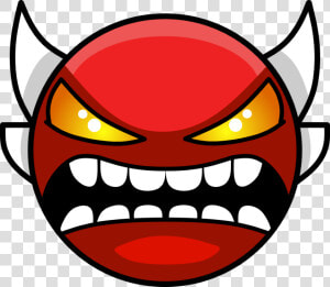 Demon Png Image   Geometry Dash Demon Face Png  Transparent Png