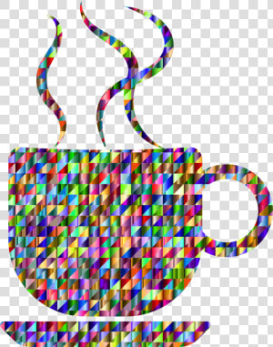 Chromatic Triangular Coffee Cup Clip Arts   Portable Network Graphics  HD Png Download