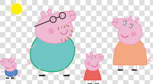 Peppa Pig Png Logo   Printable Peppa Pig Family  Transparent Png