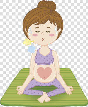 Drawing Pregnancy Clip Art Pregnant Transprent Png   Embarazada Haciendo Yoga Dibujo  Transparent Png