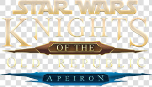 Lucasfilm   Kotor Apeiron Logo  HD Png Download