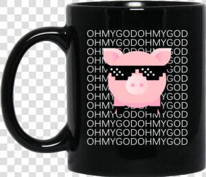 Shane Dawson Oh My God Pig Mugs Bm11oz 11 Oz  HD Png Download