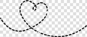  dottedline  heart   Dotted Line With Heart  HD Png Download