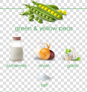 Peas And Ranch Ingredients Image   Snow Peas  HD Png Download