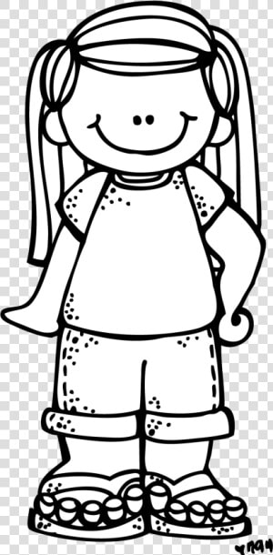 Peeps Clipart Head   Melonheadz Girl Clipart Black And White  HD Png Download