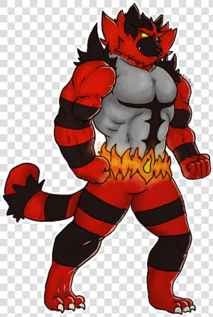 Cartoon   Png Download   Pokemon Incineroar Fan Art  Transparent Png