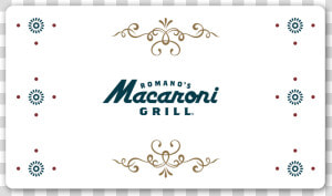 Gift Card Example   Romano  39 s Macaroni Grill  HD Png Download