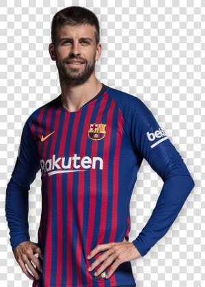 Gerard Pique   Fc Barcelona Shirt 2020  HD Png Download