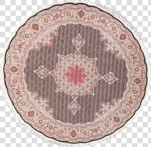 Rugselect Handmade Traditional Round Wool amp silk Oriental   Circle  HD Png Download