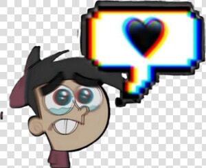  timmyturner  timmy  depression  depressed  hearts   Stickers De Los Padrinos Mágicos  HD Png Download