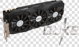 Msi Duke 1080 Ti   Png Download   Msi Gtx 1080 Ti Duke  Transparent Png