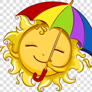 Clip Art Free Hatenylo Com Web Design   Sun With Umbrella Clipart  HD Png Download