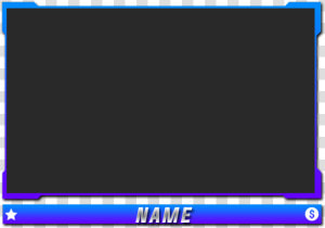 Blue Transparent Facecam Border  HD Png Download