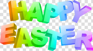 Clip Art Happy Easter Text Art   Graphic Design  HD Png Download