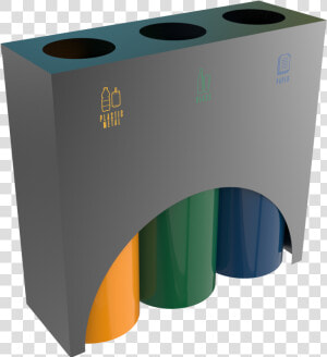 Modern Powder Coated Metal Recycle Bin Station   Kierrätys Jäteastiat  HD Png Download