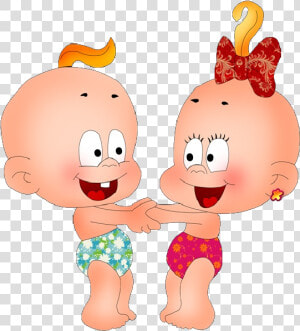 Funny Baby Boy And Girl Playing Clip Art Images   Cute Couple Baby Cartoon  HD Png Download