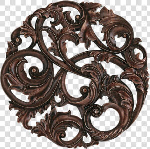 Aged Copper Leaf Swirl   Minka aire  HD Png Download