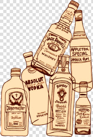 Alcohol Drawing   Png Download   Cool Drawings Of Alcohol  Transparent Png