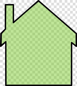 Green House Silhouette Svg Clip Arts   House Outline Clip Art  HD Png Download