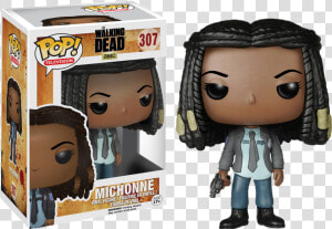 Alexandria Michonne Pop Vinyl Figure   Walking Dead Rick Funko Pop  HD Png Download