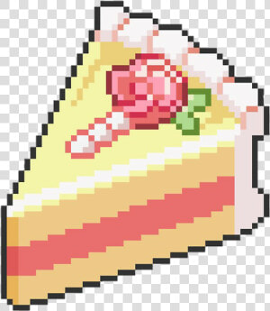  food  pixel  cake  png  tumblr  pastel  pink  yellow   Pixel Cake Png  Transparent Png