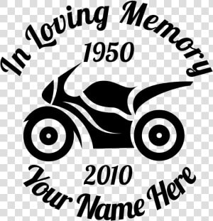 In Loving Memory Motorcycle Sticker   Loving Memory Of Svg  HD Png Download