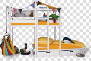 Bunk Bed White Amarillo 9 Data Image Https   Bunk Bed  HD Png Download