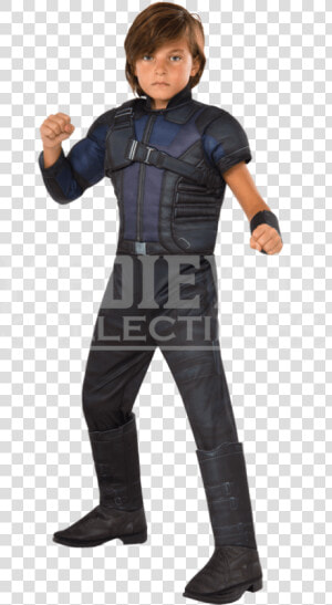 Kids Marvel Civil War Deluxe Hawkeye Costume   Hawkeye Costume  HD Png Download