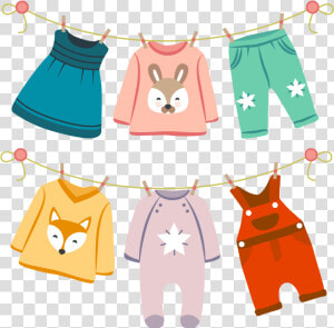 Infant Fashion Childrens Vector Baby Clothing Clothes  HD Png Download