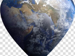 Planet Earth Clipart Earth Heart   Earth Love Heart Transparent Background  HD Png Download