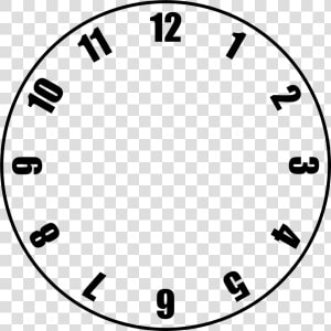 Free Clock Face Template   Clock With No Hands No Background  HD Png Download