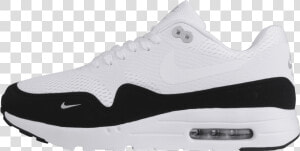 Nike Air Max 1 Ultra Essential White   White   Black   Nike Free  HD Png Download