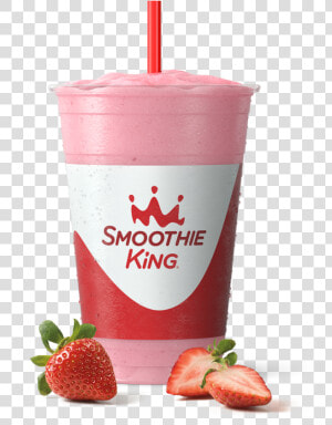 Sk Slim Slim N Trim Strawberry With Ingredients   Smoothie King Smoothie  HD Png Download