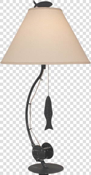 Weathered Navy Sea Fishing Pole Table Lamp   Lampshade  HD Png Download