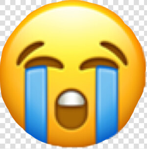  emoji  crying  cryingemoji  sad  tears  freetoedit   Sticker Emoji Iphone Png  Transparent Png