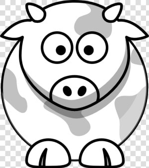 Cow Outline Svg Clip Arts   Cartoon Cow Transparent Background  HD Png Download