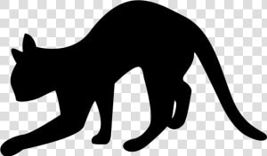 Black Cat Silhouette Svg Png Icon Free Download   Black Cat Svg Free  Transparent Png