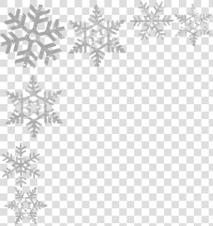 Silver Snowflake Png Photos   Transparent Background Snowflake Border  Png Download