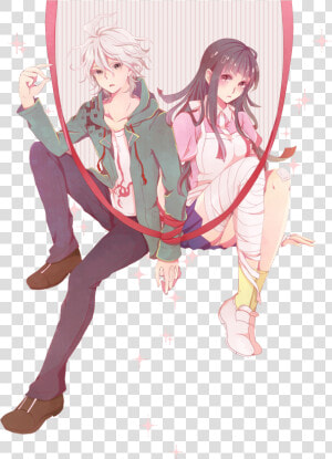 Nagito Komaeda And Mikan Tsumiki   Komaeda Mikan  HD Png Download